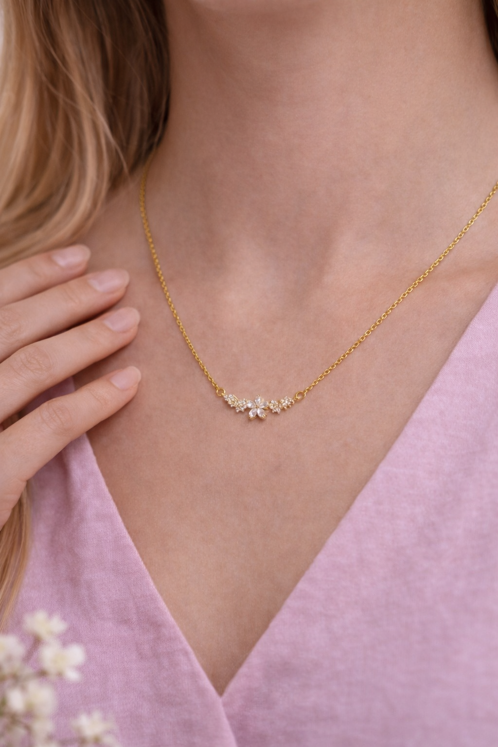 flower bloom ketting