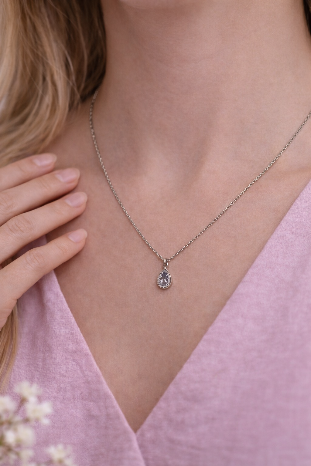 Ketting diamond drop