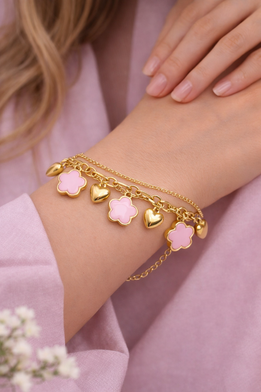 Armband Clover heart